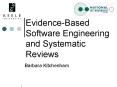 EvidenceBased Software Engineering and Systematic Reviews PowerPoint PPT Presentation