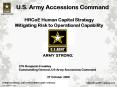 U'S' Army Accessions Command PowerPoint PPT Presentation