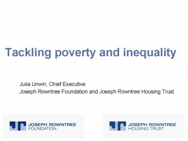 Tackling poverty and inequality