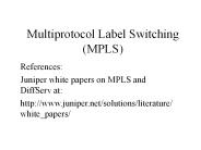 Multiprotocol Label Switching MPLS