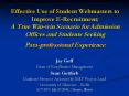 Effective Use of Student Webmasters to Improve ERecruitment: A True Winwin Scenario for Admission Of PowerPoint PPT Presentation