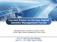 Current Status on Korean Digital Identity Management Forum PowerPoint PPT Presentation