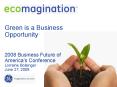 Green is a Business Opportunity PowerPoint PPT Presentation