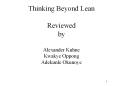 Thinking%20Beyond%20Lean%20Reviewed%20by%20Alexander%20Kuhne%20Kwakye%20Oppong%20Adekunle%20Okunoye PowerPoint PPT Presentation