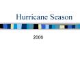 Hurricane Season PowerPoint PPT Presentation