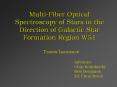 MultiFiber Optical Spectroscopy of Stars in the Direction of Galactic Star Formation Region W51 PowerPoint PPT Presentation