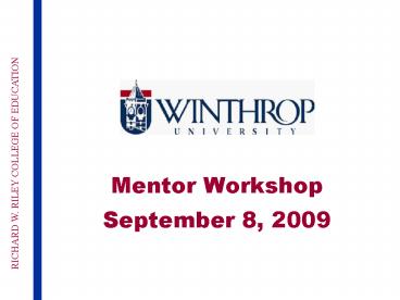 Mentor Workshop