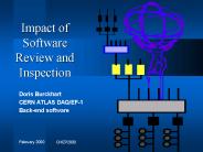 Impact of Software Review and Inspection