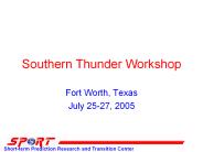 Southern Thunder Workshop