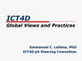 ICT4D Global Views and Practices PowerPoint PPT Presentation