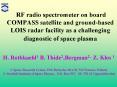 RF radio spectrometer on board COMPASS satellite and ground-based LOIS radar facility as a challenging diagnostic of space plasma PowerPoint PPT Presentation