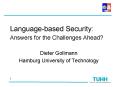 Languagebased Security: Answers for the Challenges Ahead PowerPoint PPT Presentation