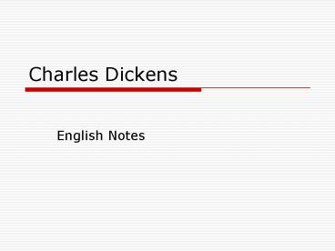 Charles Dickens