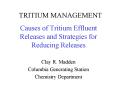 Causes of Tritium Effluent Releases and Strategies for Reducing Releases PowerPoint PPT Presentation