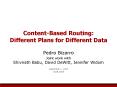ContentBased Routing: Different Plans for Different Data PowerPoint PPT Presentation