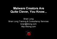 Malware Creators Are Quite Clever, You Know...