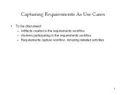 Capturing Requirements As Use Cases