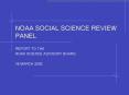 NOAA SOCIAL SCIENCE REVIEW PANEL PowerPoint PPT Presentation