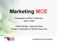 Marketing MCE PowerPoint PPT Presentation