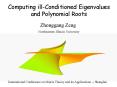 Computing illConditioned Eigenvalues PowerPoint PPT Presentation