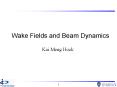 Wake Fields and Beam Dynamics PowerPoint PPT Presentation
