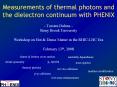 Measurements%20of%20thermal%20photons%20and%20the%20dielectron%20continuum%20with%20PHENIX PowerPoint PPT Presentation