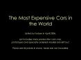 The Most Expensive Cars in the World PowerPoint PPT Presentation