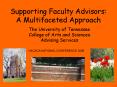 Supporting Faculty Advisors: A Multifaceted Approach PowerPoint PPT Presentation