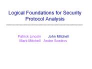 Logical Foundations for Security Protocol Analysis