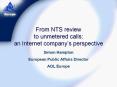 From NTS review to unmetered calls: an Internet company PowerPoint PPT Presentation