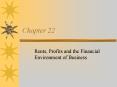 Rents, Profits and the Financial Environment of Business PowerPoint PPT Presentation