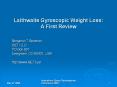Laithwaite Gyroscopic Weight Loss: A First Review PowerPoint PPT Presentation