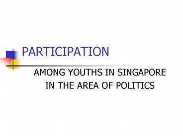 PARTICIPATION