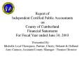 Report of Independent Certified Public Accountants on County of Cumberland Financial Statements For Fiscal Year ended June 30, 2003 PowerPoint PPT Presentation