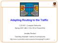 Adapting Routing to the Traffic PowerPoint PPT Presentation