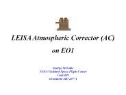 LEISA Atmospheric Corrector (AC)