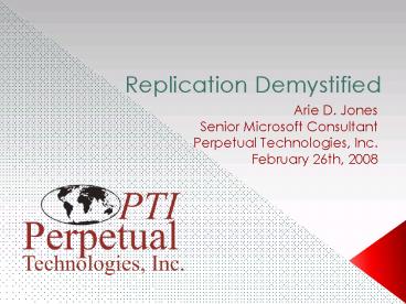 Replication Demystified