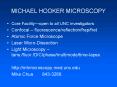 MICHAEL HOOKER MICROSCOPY PowerPoint PPT Presentation