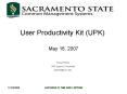 User Productivity Kit UPK PowerPoint PPT Presentation