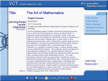 Title:     The Art of Mathematics