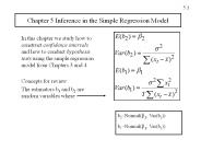 Chapter 5 Inference in the Simple Regression Model