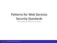Patterns%20for%20Web%20Services%20Security%20Standards