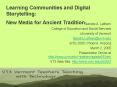 Learning Communities and Digital Storytelling: PowerPoint PPT Presentation