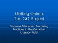 Getting Online: The GO Project PowerPoint PPT Presentation