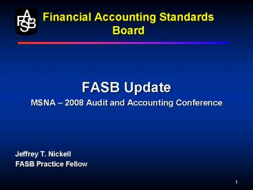 Financial Accounting Standards Board