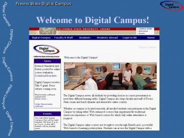 Welcome to Digital Campus