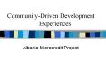 Community-Driven DevelopmentExperiences PowerPoint PPT Presentation