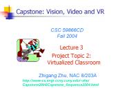 Project Topic 2: Virtualized Classroom