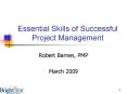 Essential Skills of Successful Project Management PowerPoint PPT Presentation