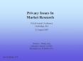 Privacy Issues In Market Research PowerPoint PPT Presentation
